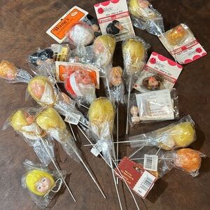 Bag of vintage doll heads
